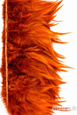 Franje haan - lengte veren 10-15 cm - azteeks goud